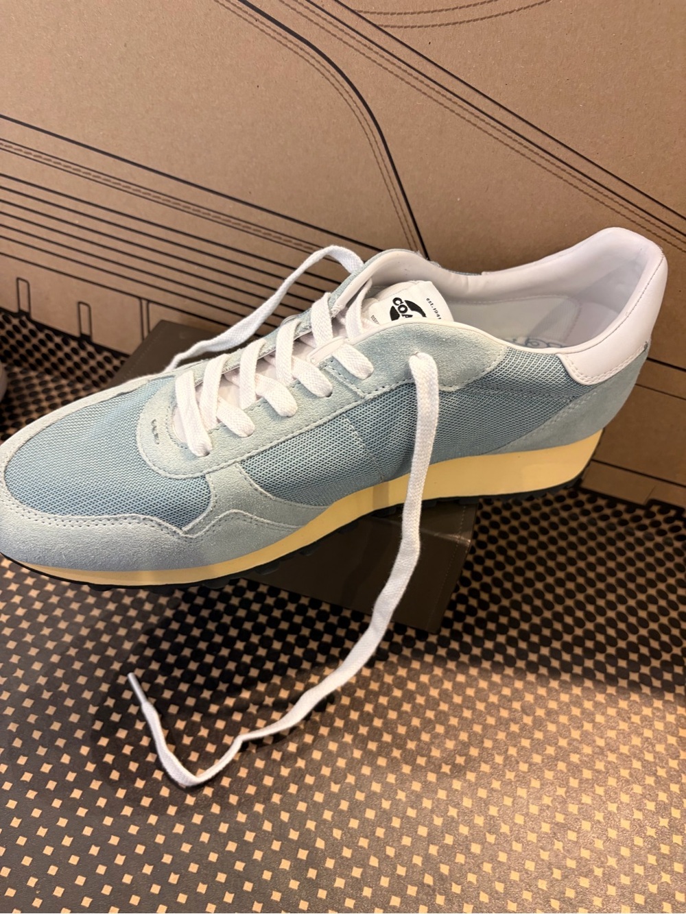 Coach Men’s Sky Blue & White Low-Top Sneaker new with tag - Picture 8 of 9